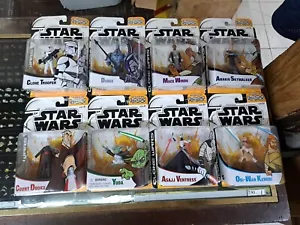 Star Wars Cartoon Network Original Series Clone Wars Complete Set Of 8 Free Ship - Picture 1 of 10