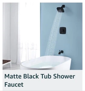 Dayone Bathroom Shower Set Matte Black DAY-APT151MB - Picture 1 of 5