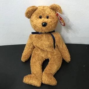 TY Beanie Baby Fuzz the Bear 9” July 23, 1998 Featured In True Baby Einstein VTG - Picture 1 of 10