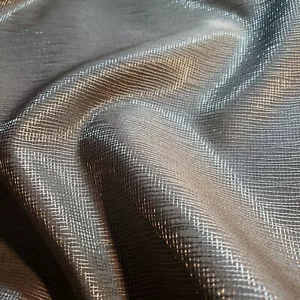 TAUPE GRAY HIGH SHEEN 3D WEB DRAPERY FABRIC 58" BY THE YARD MODERN UPHOLSTERY - Picture 1 of 10