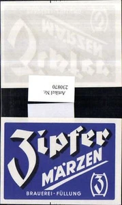 230870,Reklame Werbung Bier Zipfer Märzen - Picture 1 of 1