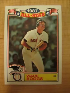 1988 Topps 1987 All Star Game Commemorative Set Wade Boggs #4 of 22 Boston - Picture 1 of 2