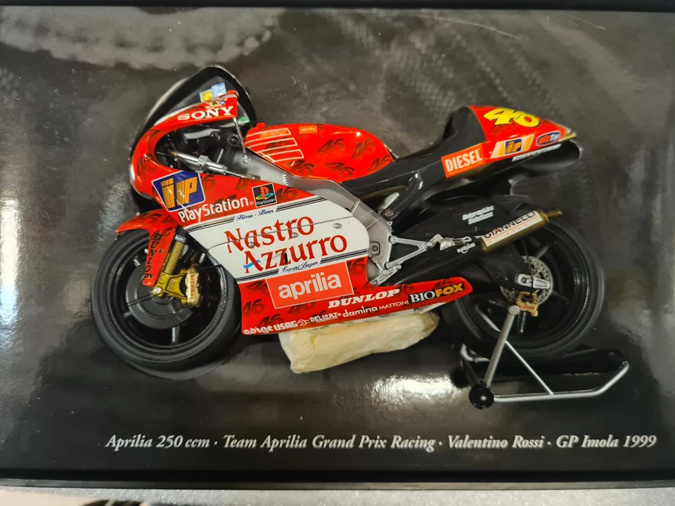 APRILIA 250 CCM TEAM APRILIA GRAND PRIX RACING V.ROSSI GP IMOLA 1999 MINICHAMPS - Immagine 1 di 2