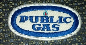 PUBLIC GAS Iron or Sew-On Patch 3.5"X2" - Picture 1 of 2