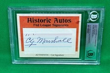 2019 HISTORIC AUTOGRAPHS FEDERAL LEAGUE RUBE MARSHALL CUT AUTO BECKETT AUTHENTIC
