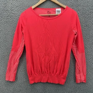 Nike Dri-fit Women’s Bright Coral Nike Running Size Small Long Sleeve Top - Picture 1 of 7