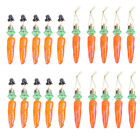  20 Pcs Carrot Mustache Clip Easter Ornaments Spring Decorations Hairpin