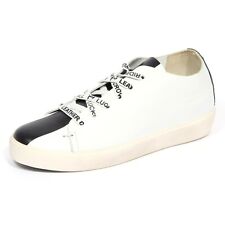 G7037 sneaker donna LEATHER CROWN off white/black shoe woman