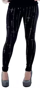 Lip Service Crosses Leggings - Picture 1 of 7
