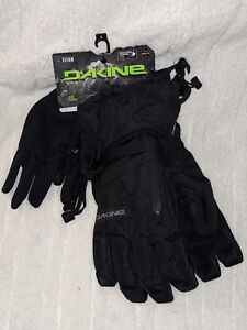 Dakine Titan Gore-Tex Gloves Mens Small & Phone Compatible Liner Gloves Carbon
