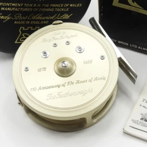 Hardy Featherweight 110th Anniversary Fly Reel. W/ Box & Case. Made in England. - Picture 1 of 10