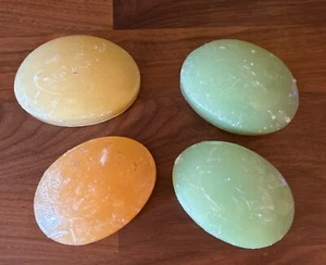 Vtg 4 Bath Body Works Gentle Glycerin Soap Bar Cucumber Melon Verbena Mandarin - Picture 1 of 5