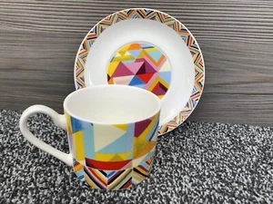 Set tazza e piattino Queens By Churchill caleidoscopio Collier Campbell posta gratuita - Foto 1 di 9