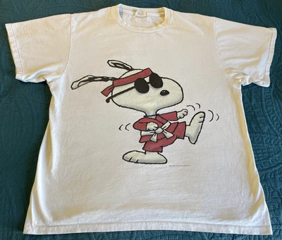 VTG Y2K 1990's Snoopy Peanute Shirt 90s, karate, XL - Image 1 of 4
