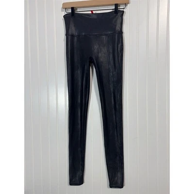 Leggings Spanx Imitación Cuero Negros Talla M Medianos Tiro Alto Formando Pantalones Ajustados Foto 1 de 4