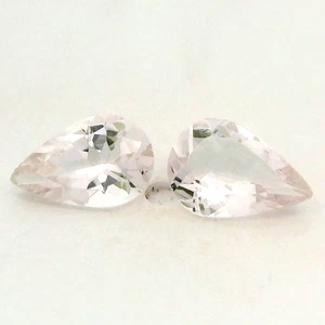 0.66Ct 2 PCS UNTREATED LIGHT PEACH PINK MORGANITE GEMSTONE FROM BRAZIL - Picture 1 of 1