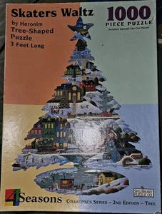 Spilsbury Puzzle Co Skaters Waltz Tree Shaped 1000 Pieces 1998 USA - Picture 1 of 1