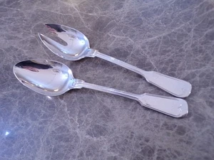 WMF Modell AUGSBURGER FADEN Vorleger Salatbesteck in Cromargan TOP ! - Bild 1 von 2