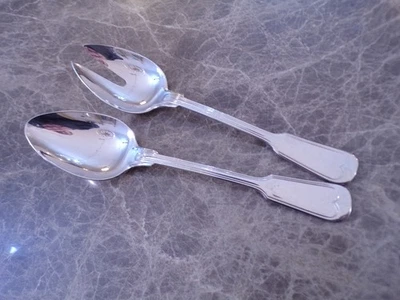 WMF Modell AUGSBURGER FADEN Vorleger Salatbesteck in Cromargan TOP ! - Bild 1 von 2