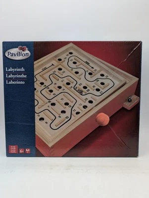 Pavilion Labyrinth Spiel Geschicklichkeit Holz Kugellabyrinth Kinder Lernspiel  - Bild 1 von 3