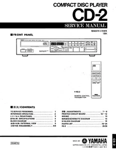Manual de servicio instrucciones para Yamaha CD-2 - Imagen 1 de 1