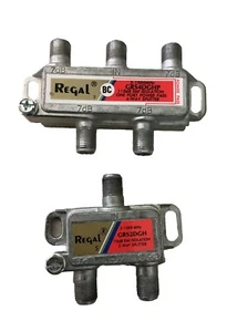 Regal GRS4DGH And GRS2DGH 4Way 2Way 7db Splitter 5-1000MHz 110dB EMI Isolation - Picture 1 of 4