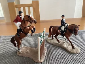 Schleich Dressurreiterin und Pferdeset Springreiter - Bild 1 von 1