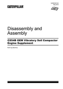 Caterpillar CS54B OEM Compactor Engine Suppl Disassembly Assembly Service Manual - Picture 1 of 1
