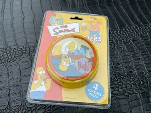 2004 Sin usar en paquete Los Simpsons Duff Beer conjunto de 4 montañas rusas en lata (S3) - Imagen 1 de 1