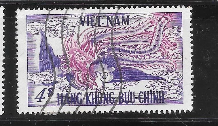 VIETNAM SC# 10 USADO EN MUY BUEN ESTADO CORREO AÉREO 1955 SELLO CLÁSICO PHOENIX Foto 1 de 1