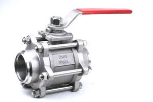 END-Armaturen EA DN65/PN64 Absperrhahn Kugelhahn Absperrventil 1.4408 rot - Bild 1 von 6