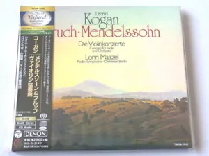 Kogan Bruch Mendelssohn Violin Concertos SACD Hybrid TOWER RECORDS JAPAN - Imagen 1 de 2