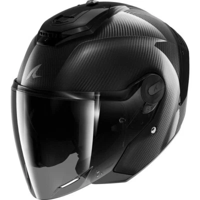 CASCO HELMET CARBONIO MOTO SHARK RS JET FULL CARBON NERO BLACK TG XL - Image 1 of 3