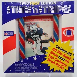 1990 Asher Stars & Stripes Football CARDS CANDY Box - Picture 1 of 2