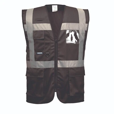 Portwest UF476 Iona Executive Safety Lightweight Zip Vest with Reflective Tape - Image 1 of 4
