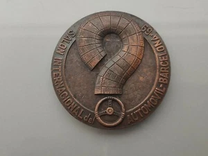ANTIGUA MEDALLA SALON AUTOMÓVIL BARCELONA 1969 5cm DIÁMETRO PUJOL - Imagen 1 de 5