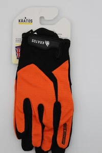 KRATOS Orange Medium Gel Cycle Gloves - Foto 1 di 2