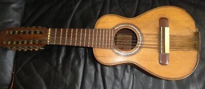 Guitare 12 cordes très ancienne JAIME RIBOT Barcelona à restaurer Luthier v 1900 - Photo 1/4
