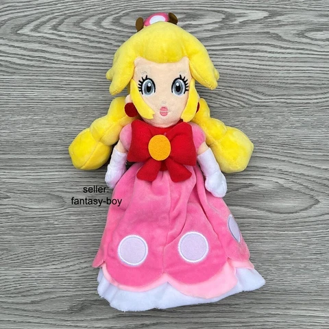 26cm Super Mario Bros Plush Princess Peach Toadette Fuse  Stuffed Toy Soft Doll Cover