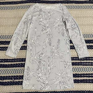 Calida Switzerland Long Sleeve Night Gown Sleepshirt Fish Pattern Size XS - Picture 1 of 7