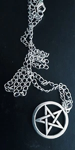 Modeschmuck Silber Pentagramm Pentagramm Halskette - Bild 1 von 1