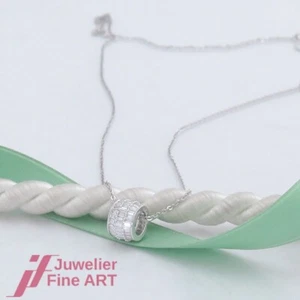 Diamant-Collier/Kette mit Anhänger - Diamanten ges. 0,48ct-18K/750 Weißgold-NEU - Bild 1 von 5