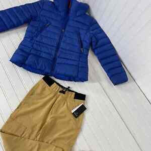 Ralph Lauren & Buffalo Boys Blue Down Jacket and Jogger Pants SET OF 2 Size 7 yo