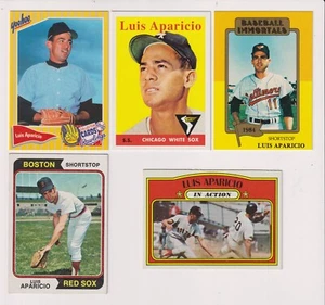 FIVE CARD LUIS APARICIO LOT - - Picture 1 of 1