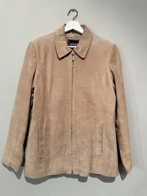 Adler Collection Genuine Leather Jacket Women Sz L Light Brown Great Condition - Image 1 of 4