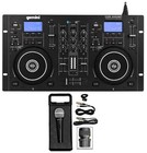Gemini CDM-4000BT Dual DJ CD/USB Media Player w/Bluetooth/Mixer+Mic+Cable+Case