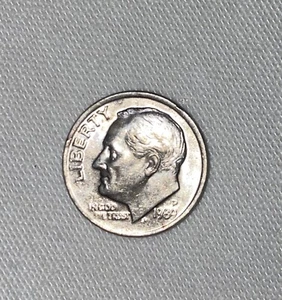 1989 P Rare Roosevelt Dime With Cut Off Letter, Double Eye Error, DD Reverse - Picture 1 of 12