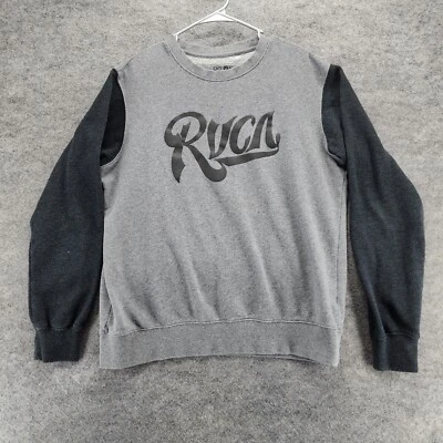 Sudadera RVCA Para Hombre Manga Media Larga Gris Programa Artist Network Foto 1 de 4
