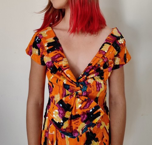 ABITO CON PAILLETTES DSQUARED2 RUNWAY TAGLIA IT38