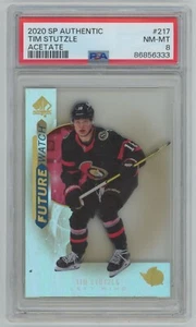 2020-21 SP AUTHENTIC Tim Stutzle FUTURE WATCH RC ROOKIE ACETATE Rare! - Picture 1 of 2